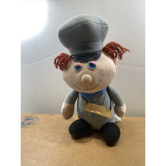 Retired Stuffed Man Happiness Aid Plush Town People Mailman 1984 Postal Man - Picture 3 of 9